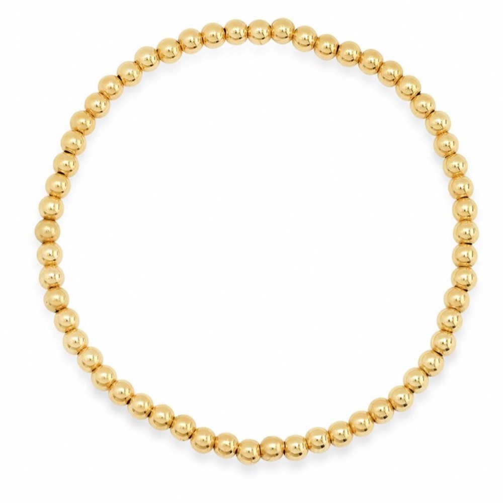 Gold beaded bracelet